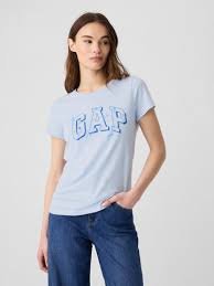 USA Gap Women Logo T-Shirt, Color: Bicoastal Blue