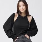 Japan GU Women 2 Piece Bolero Cardigan (Long Sleeve), Color: Black