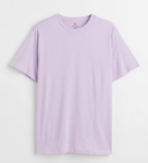 BKK H&M Men Regular Fit Round-neck T-shirt, Color: Purple, Size: L