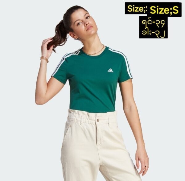 BKK Adidas 3-Stripes Women T-Shirt, Color: Green, Size: S