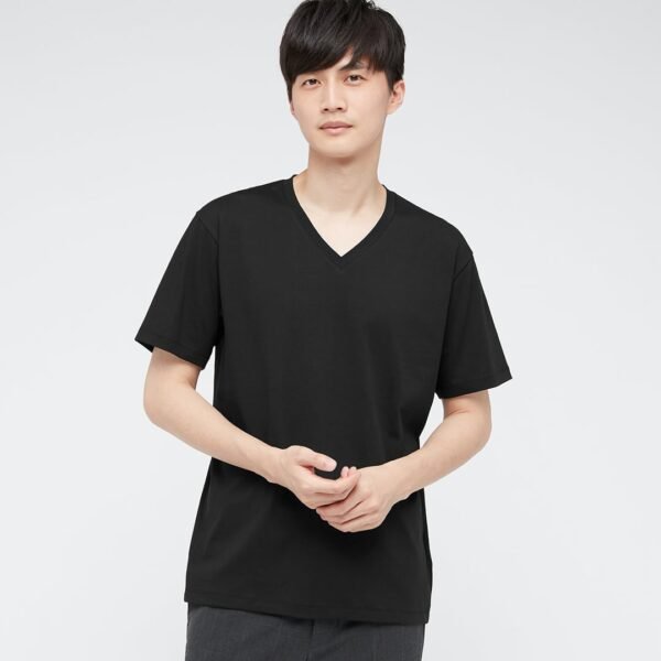 Uniqlo Dry T-Shirt (V-Neck) , Color-Black