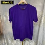 Uniqlo Dry Crew Neck T-Shirt, Color-Purple