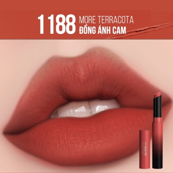 BKK Maybelline Color Sensational Ultimatte Lipstick (1188-More Terracota)