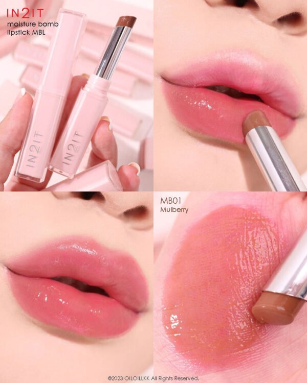BKK In2It Moisture Bomb Lipstick 1.8g. 01 Mulberry