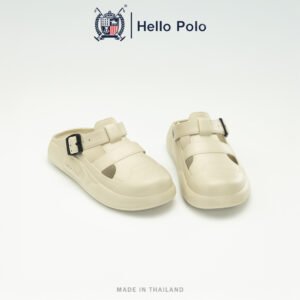 BKK Hello Polo Men's open toe slippers, Color: Pistachio