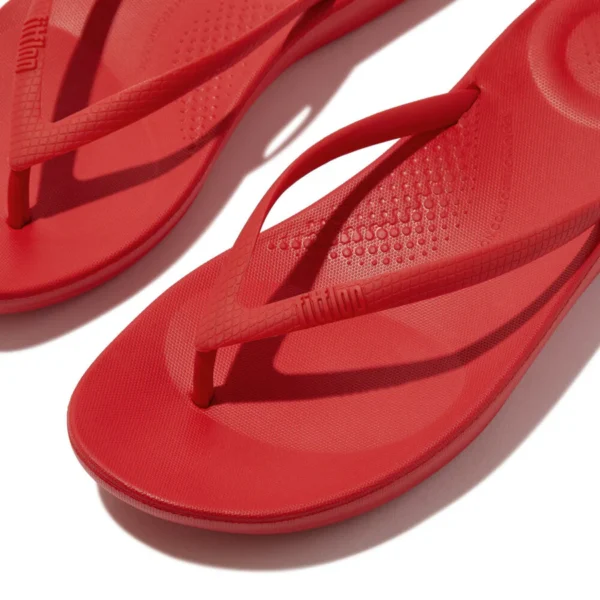 BKK Fitflop iQushion Ergonomic Flip-Flops, Color: Red