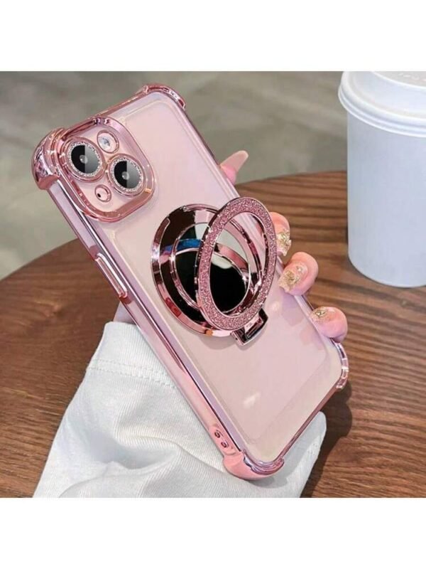 BKK Shein Air Cushion Shockproof Makeup Mirror Magnetic Support TPU Electroplated Phone Case