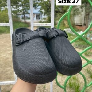 BKK Hello polo unisex open toe slippers, Color: Black