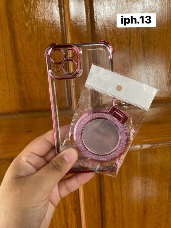 BKK Shein Air Cushion Shockproof Makeup Mirror Magnetic Support TPU Electroplated Phone Case