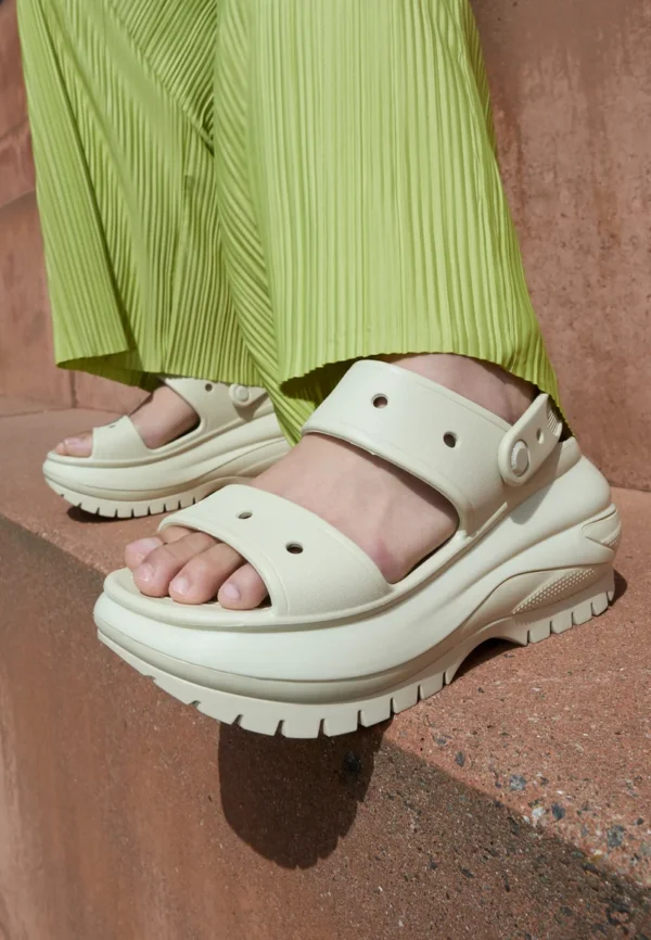 Crocs Mega Crush Clog, Color: Bone