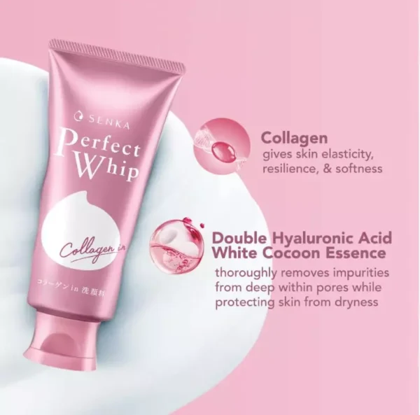 BKK Watson Senka Senka Perfect Whip Collagen In A 120 G. Whipped facial foam