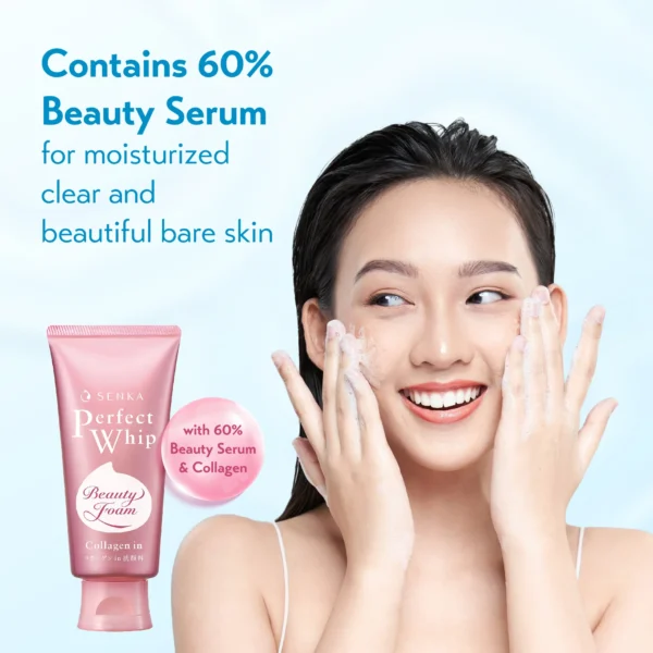 BKK Watson Senka Senka Perfect Whip Collagen In A 120 G. Whipped facial foam