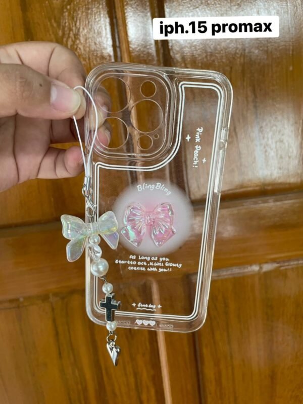 BKK Shein GUCADI Transparent 3D Bow Phone Case