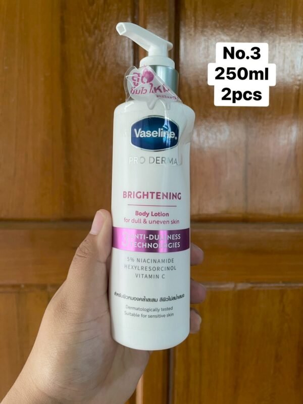 BKK Vaseline Pro Derma Body Lotion 3 Brightening 250 Ml