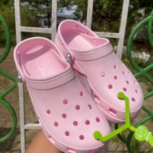 Crocs Classic Platform Pearl Clog, Color: Pink Milk