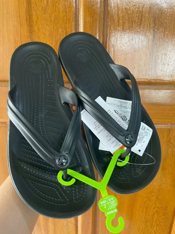 Crocs Crocband™ Flip, Color: Black/Slate Grey