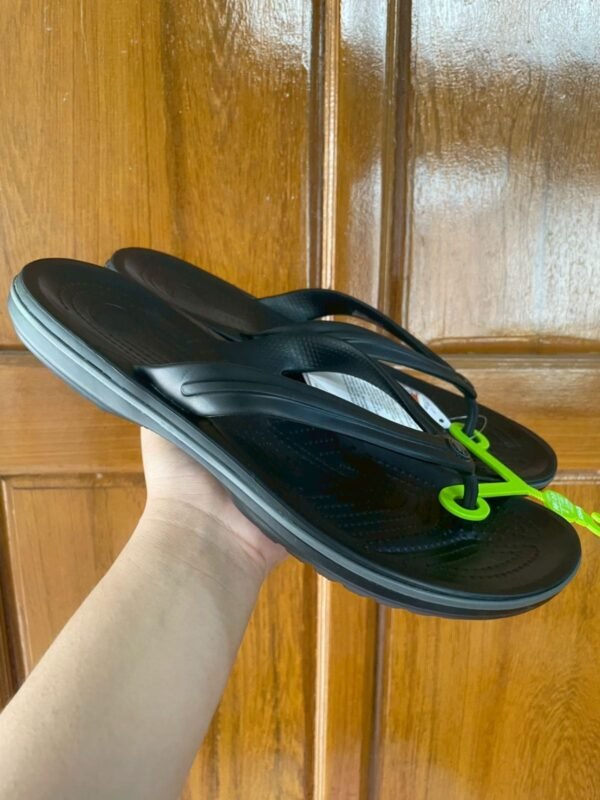 Crocs Crocband™ Flip, Color: Black/Slate Grey