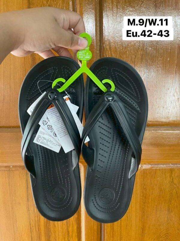 Crocs Crocband™ Flip, Color: Black/Slate Grey