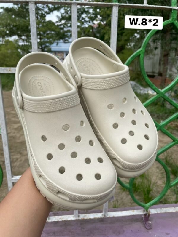 Crocs Mega Crush Clog, Color: Bone